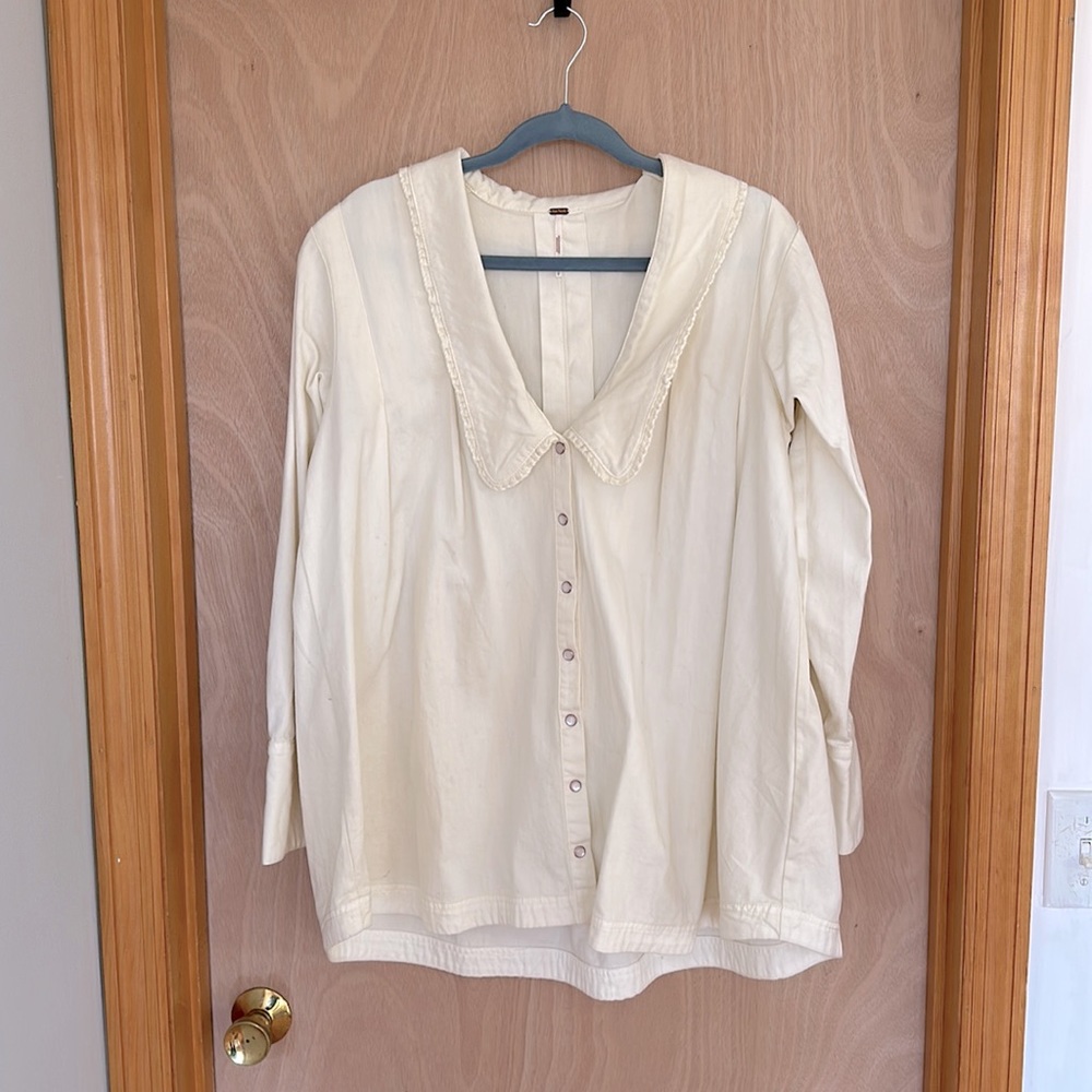 Free People Charlie Denim Buttondown